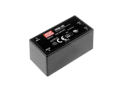 [H50120] Printstrømforsyning - 12V / 20W enkelt udgang, Indkapslet