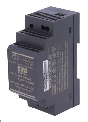 [H63848] DIN-skinne strømforsyning - 24VDC / 36W (1,5A)