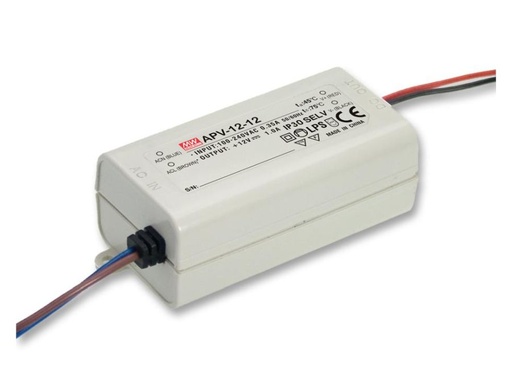 [H33919] Konstant spænding strømforsyning - 12Vdc / 12W (IP42)