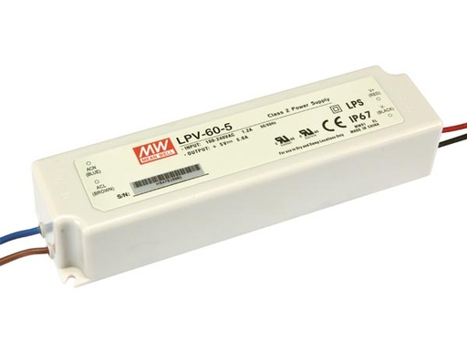 [H35148] LED strømforsyning - 5Vdc 8A (40W) konst.spænding (IP67)
