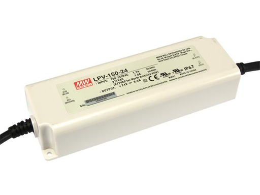 [H36051] LED strømforsyning - 24Vdc 6,3A 150W konst.spænding (IP67)
