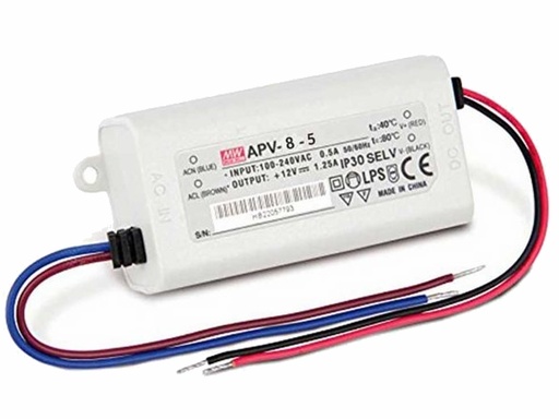 [H62062] Konstant spænding strømforsyning - 5Vdc 7W (IP42)