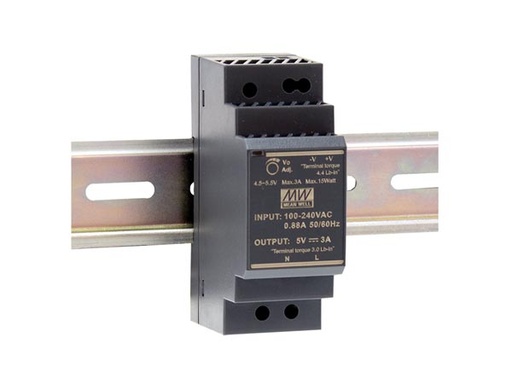 [H56029] DIN-skinne strømforsyning, 12VDC / 24W (2A)
