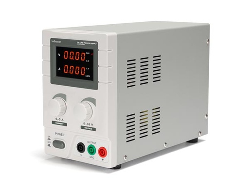 [H49713] Laboratorie strømforsyning - 0-30V / 0-5A, dobbelt LED disp.
