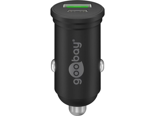 [H64344] 12/24V biladapter - 1 x USB-A, 1 x USB-C PD udtag, 45W