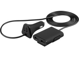 [H48221] 12/24V biladapter - 2 x 2 USB udtag, 5V/ 9.6A