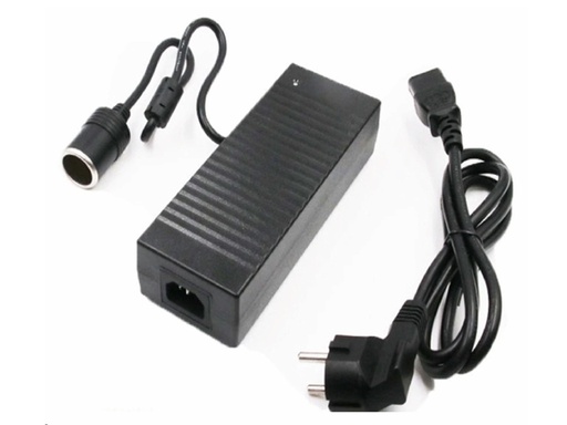 [H47459] Konverter m. cigarudtag - 240VAC til 12VDC / 10A (120W)