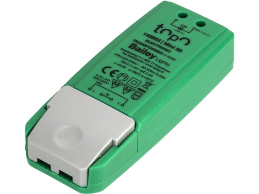 [H63422] TOPO Mini Transformer 12VAC 0-50W / LED 0-30W, dæmpbar