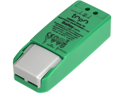[H63423] TOPO Jerry Transformer 12VAC 0-70W / LED 0-45W, dæmpbar