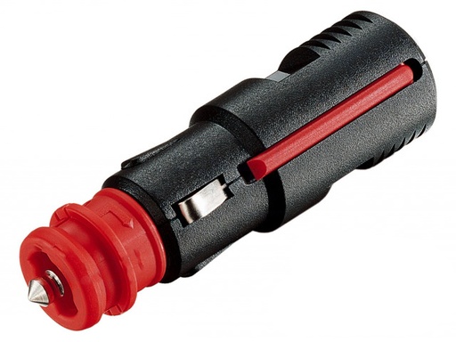 [H55907] ProCar - Cigarstik, Han, 12/24V / 16A m. trækaflastning