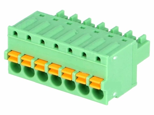 [H61820] Indstik skrueterminal - 7P hun 3,81mm 0,14-1,5mm², m. knap