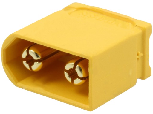 [H42259] DC-XT60 kabelstik - 2pol han, loddeben