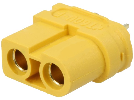 [H42271] DC-XT60 kabelstik - 2pol hun, loddeben, u. kappe