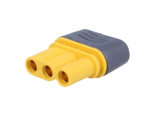 [H59813] DC-MR30-FB kabelstik - 3pol hun, loddeben