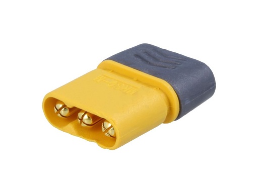 [H59814] DC-MR30-M kabelstik - 3pol han, loddeben