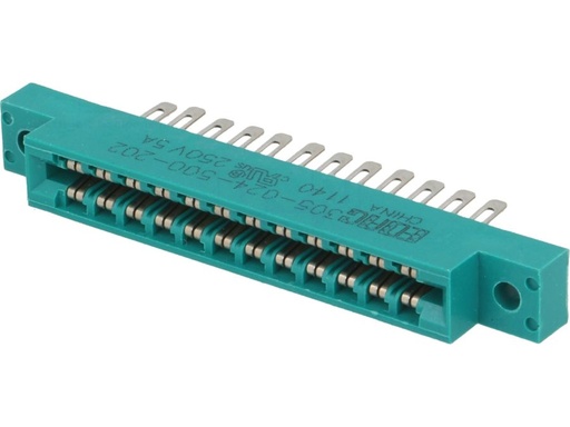 [H47872] Card edge stik - 24pol, 3,96mm pitch, loddeben