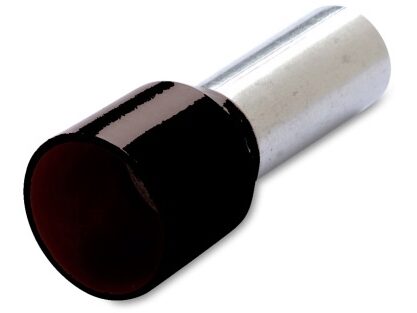 [H60873] Isoleret ledningsende-tylle - 6mm² 12mm, Sort (50 stk.)