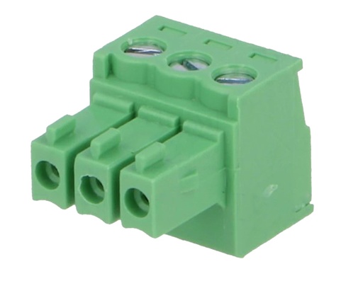 [H58716] Indstik skrueterminal - 3P hun 3,5mm 0,5-1,5mm², Grøn