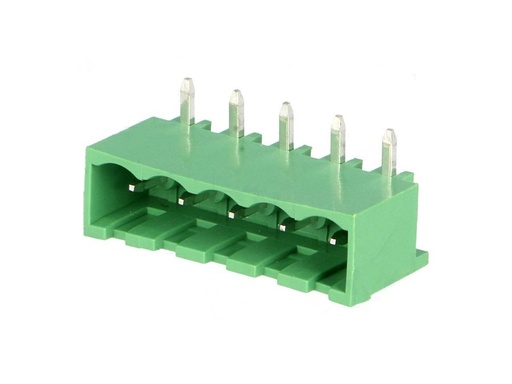 [H57903] Printfatning til indstik skrueterminal - 5P han 5,08mm, 90°