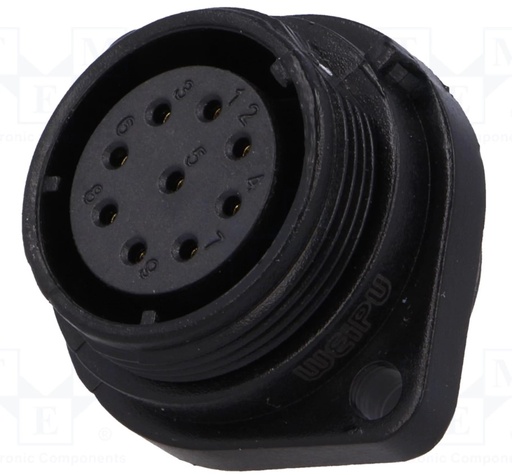 [H61149] SP21 fatning - 9pol hun, 0,75mm², 5A, kabinet (IP68)