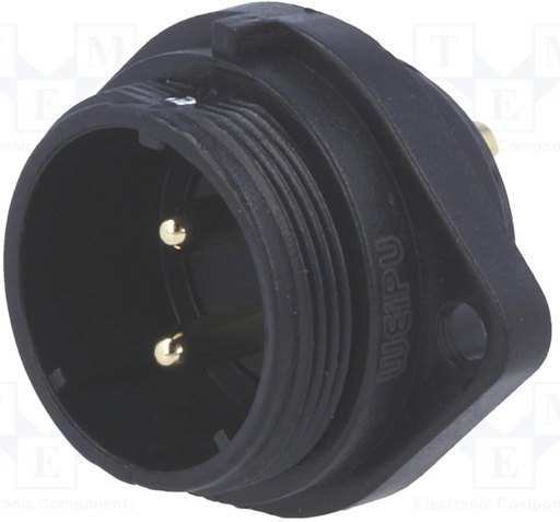 [H61188] SP21 fatning - 2pol han, 4mm², 30A, kabinet (IP68)