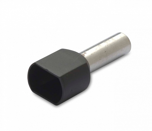 [H58835] Isoleret ledningsende-tylle - 6mm² 14mm, Sort (25 stk.)