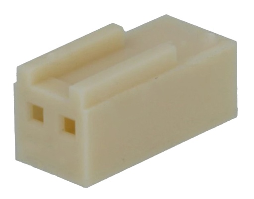 [H58758] Ledning-til-print stikhus - NS25, 2pol (1x2) hun 2,54mm