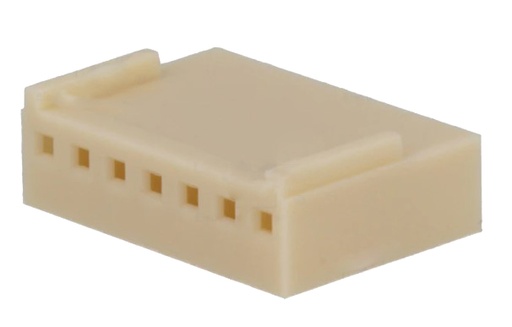 [H58761] Ledning-til-print stikhus - NS25, 7pol (1x7) hun 2,54mm