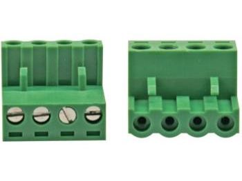 [H21347] Indstik Skrueterminal - 4P hun, 5,08mm 300V/15A