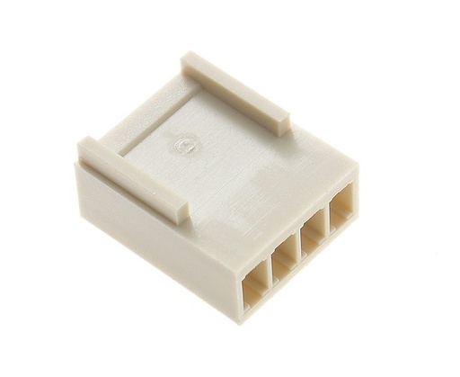 [H20667] Ledning-til-print stikhus - NS25, 4pol (1x4) hun 2,54mm