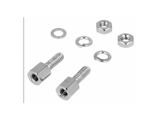 [H20738] Skrue/møtriksæt for D-SUB (1 sæt.)