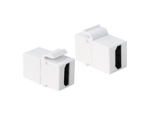 [H30185] Keystone HDMI stik - 2 x HDMI hun, Hvid