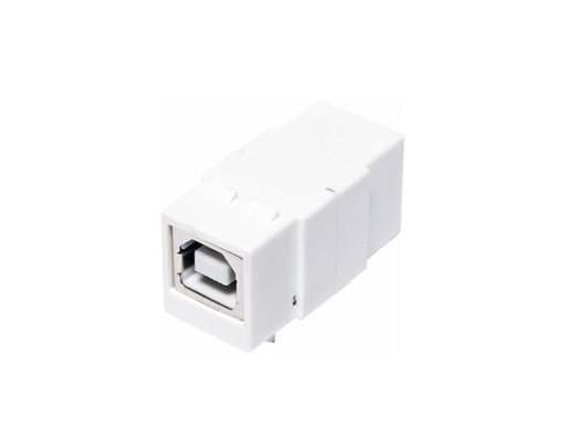[H30237] Keystone USB 2.0 stik - 2 x USB B hun, Hvid
