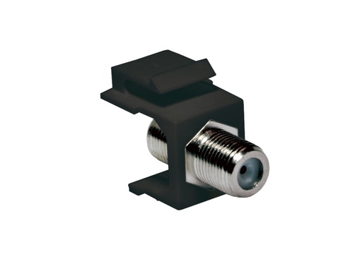 [H41777] Keystone F stik - 2 x F hun, Sort