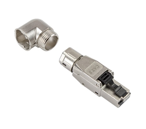 [H59906] RJ45 industrielt netværksstik - CAT8.1 skærmet vinklet