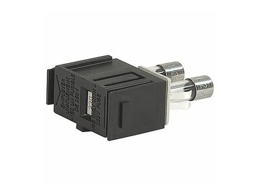 [H63358] Sikringsskuffe til C14 apparatfatninger - 2 x Ø5x20mm sikr.