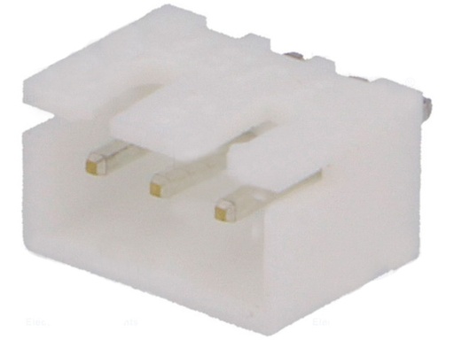 [H43454] Ledning-til-print fatning - JST XH, 1x3pol han, 2,5mm