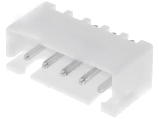 [H43456] Ledning-til-print fatning - JST XH, 1x5pol han, 2,5mm
