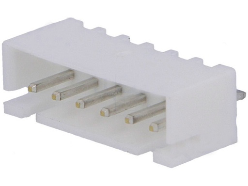 [H43457] Ledning-til-print fatning - JST XH, 1x6pol han, 2,5mm