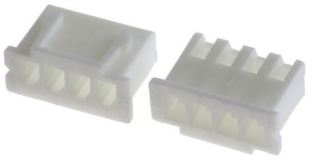 [H43189] Ledning-til-print stikhus - JST XH, 4pol hun, 2,5mm