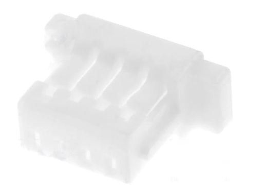 [H58611] Ledning-til-print stikhus - JST SH, 1x4pol, 1mm benafst.