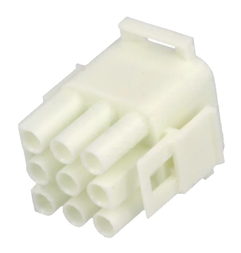 [H41360] Ledning-til-ledning MLX stikhus - 3x3pol han, 6,35mm