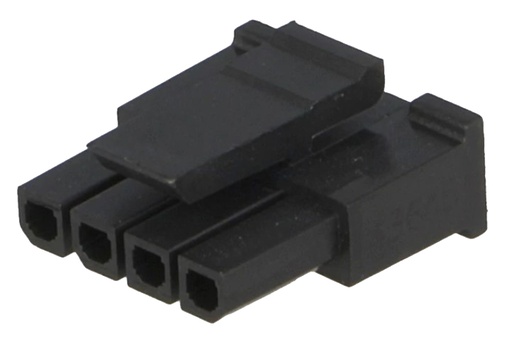 [H41415] Ledning-til-print hunstik - Micro-Fit 3.0, 3mm, 1x4pol