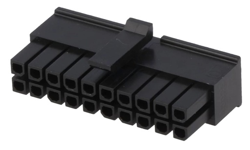 [H41420] Ledning-til-print hunstik - Micro-Fit 3.0, 3mm, 2x10pol