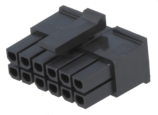 [H41423] Ledning-til-print hunstik - Micro-Fit 3.0, 3mm, 2x6pol