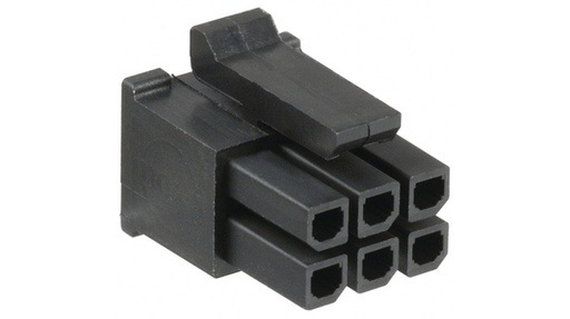 [H41426] Ledning-til-print hunstik - Micro-Fit 3.0, 3mm, 2x3pol