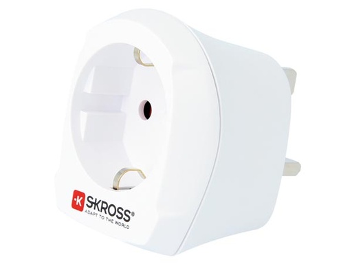 [H45657] Rejseadapter - CEE7/3 (EU) hun til UK han