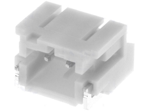 [H53552] Ledning-til-print fatning - JST PH 2pol, 2mm benafst. (SMT)