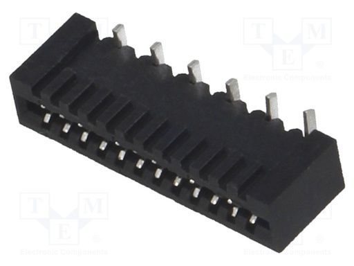 [H60213] FFC (PFC) Flexkabel konnektor - 12pol, ZIF, SMD (1mm)