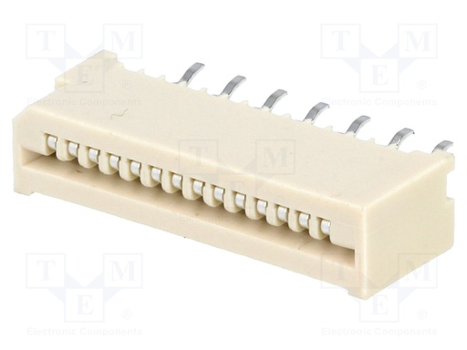 [H60220] FFC (PFC) Flexkabel konnektor - 14pol, NON-ZIF, THT(1,25mm)
